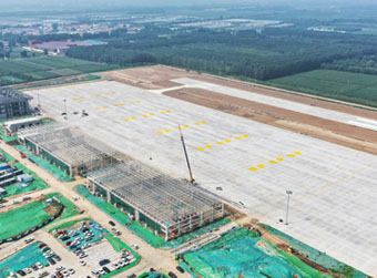 预计11月通航,商河通用机场“封顶”