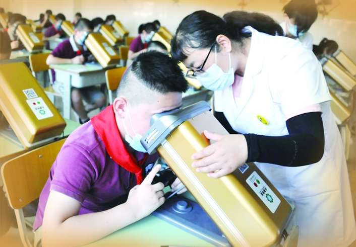 每年降低中小学生近视率1个百分点