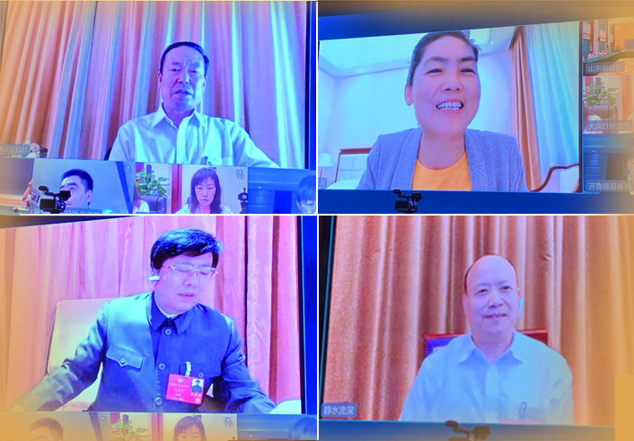 4名住鲁全国政协委员接受远程采访