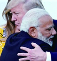 特朗普首访印度好兄弟难掩分歧