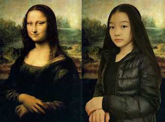小学生版蒙娜丽莎,你见过吗?